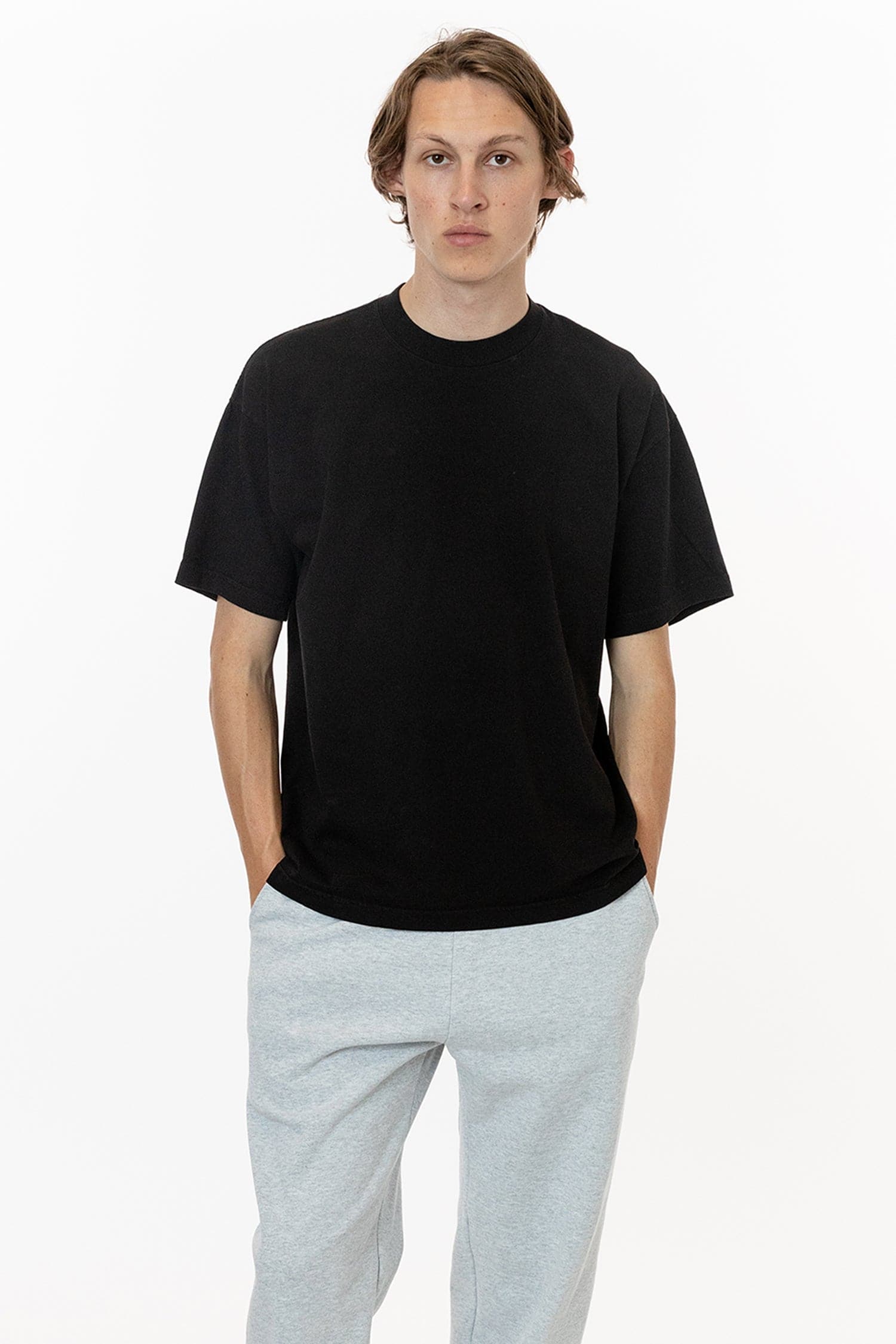 Los Angeles Apparel 1801GD - Heavyweight Garment Dyed Crew Neck T-Shirt