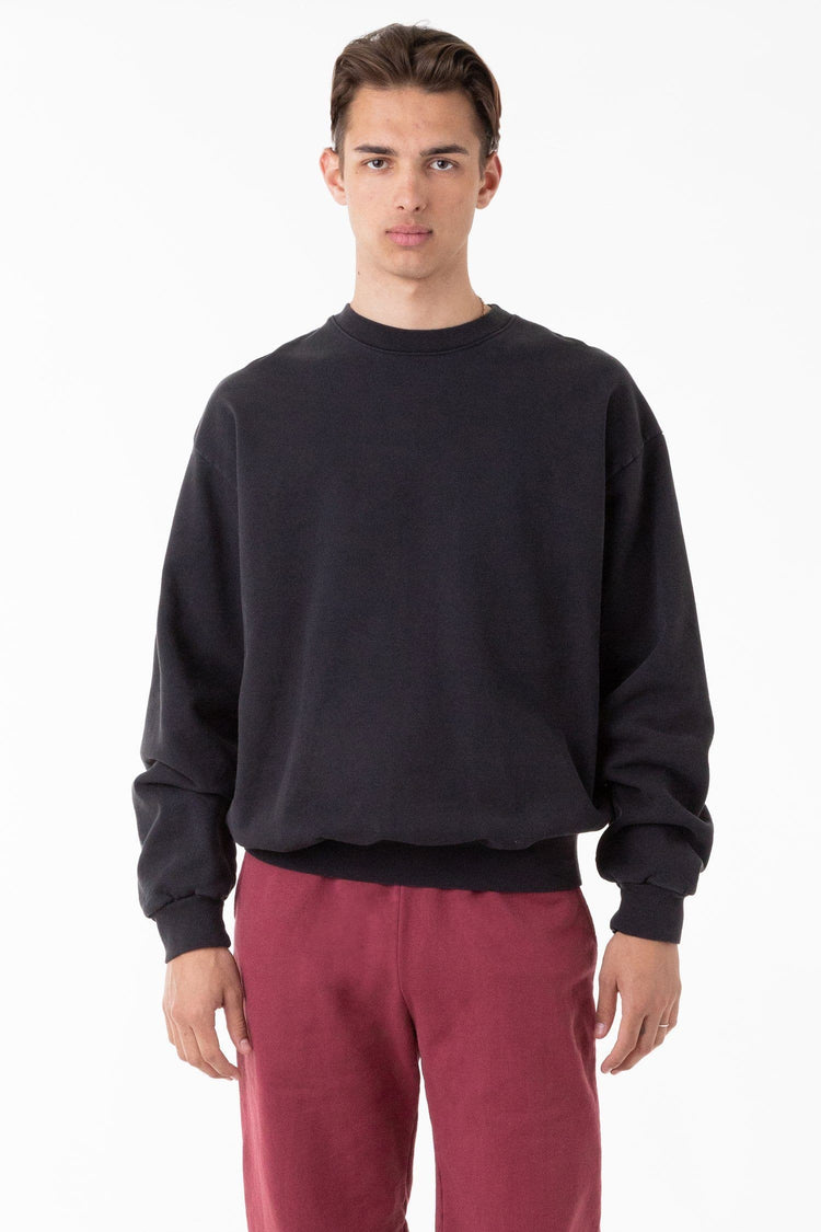 HF07 - Heavy Fleece Crewneck Sweater (Garment Dye)