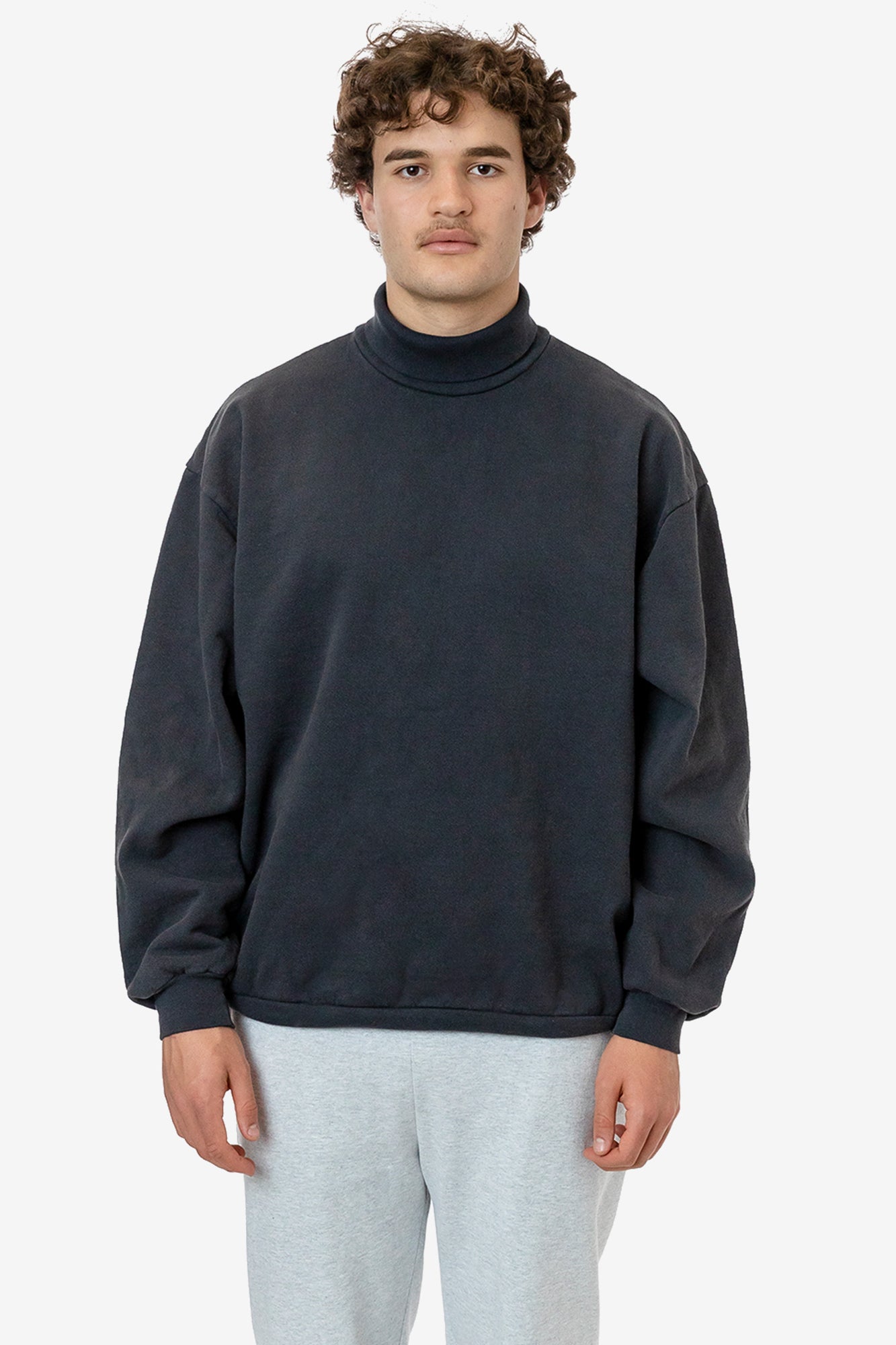 HF13 - Heavy Fleece Turtleneck (Garment Dye) – losangelesapparel-eu