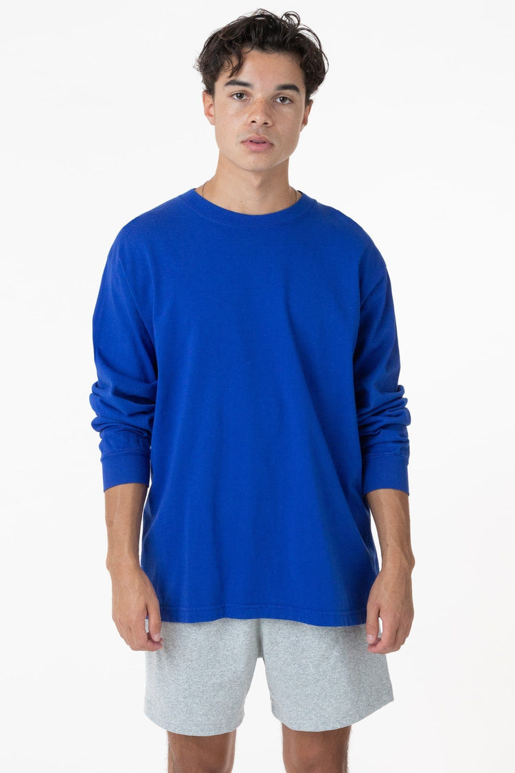 1807GD Mix - 6.5oz Long Sleeve Garment Dye Crew Neck T-Shirt