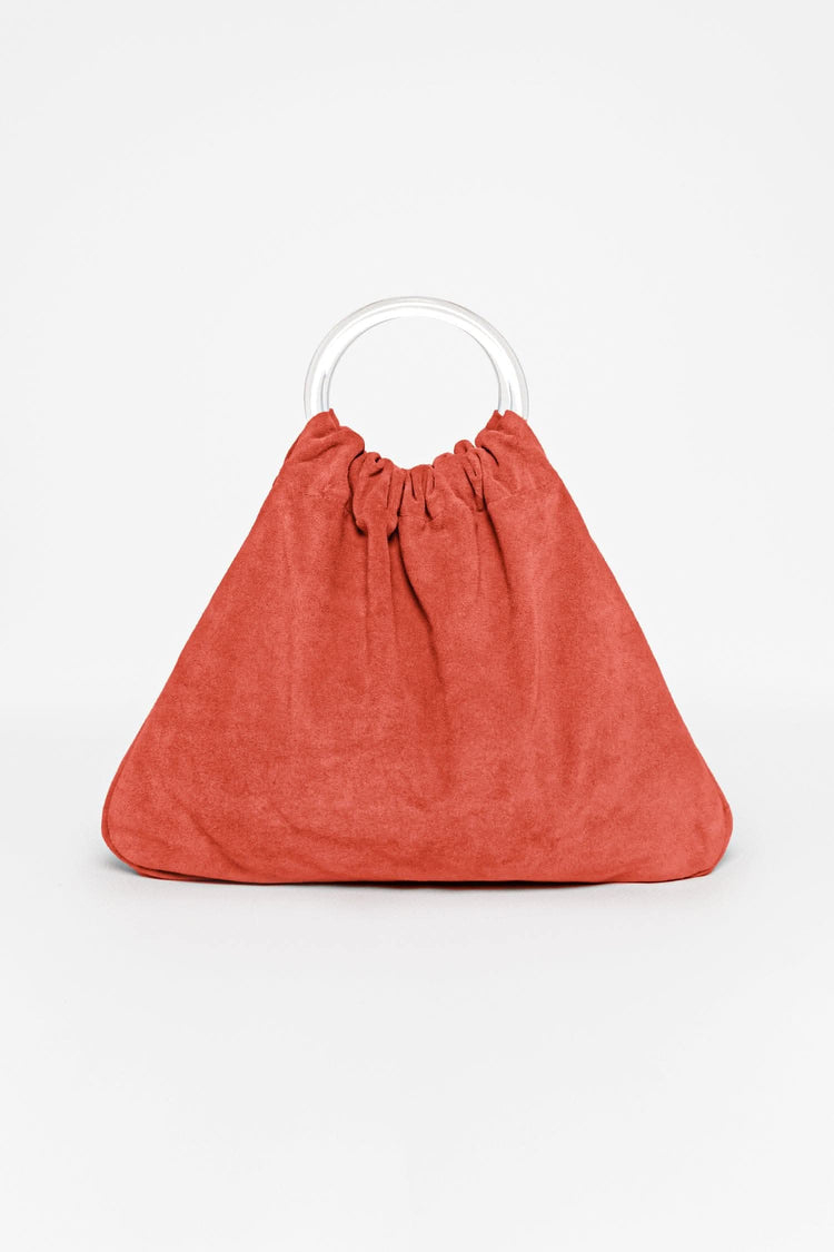 RLH3480 - Suede Acrylic Ring Bag