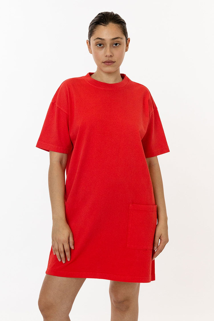 1431GD - Garment Dye Oversized T-shirt Dress