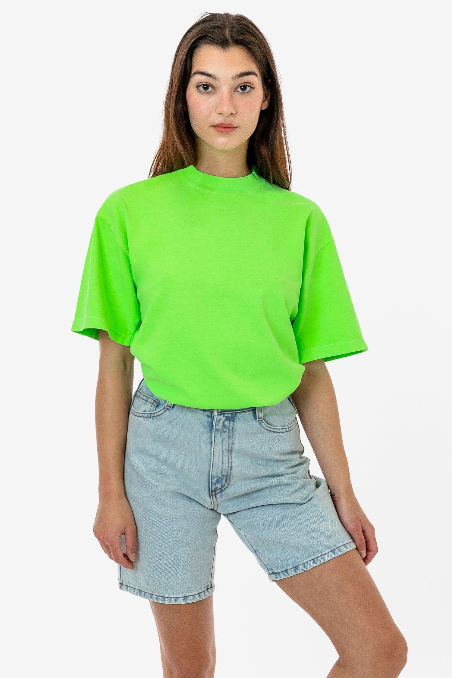 The 1801 - 6.5oz Garment Dye Crew Neck T-Shirt (Neon ...