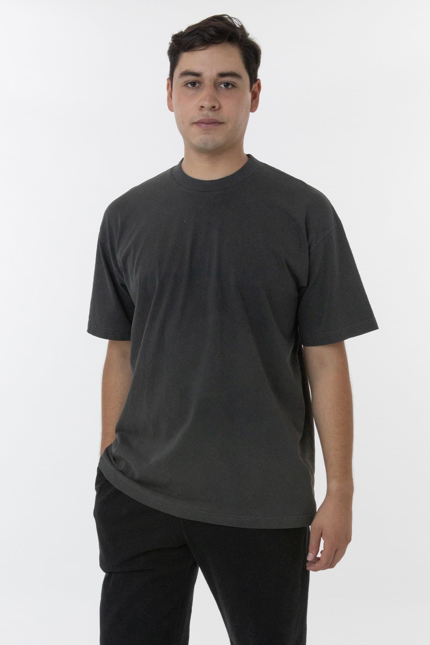 1801GD - 6.5oz Pigment Dye Crew Neck T-Shirt – losangelesapparel-eu