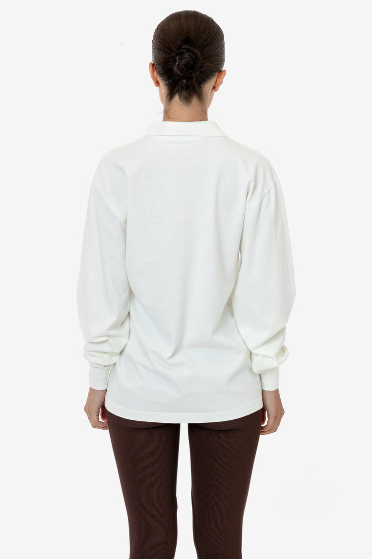 18417GD Unisex - 18/1 Long Sleeve Polo T-Shirt