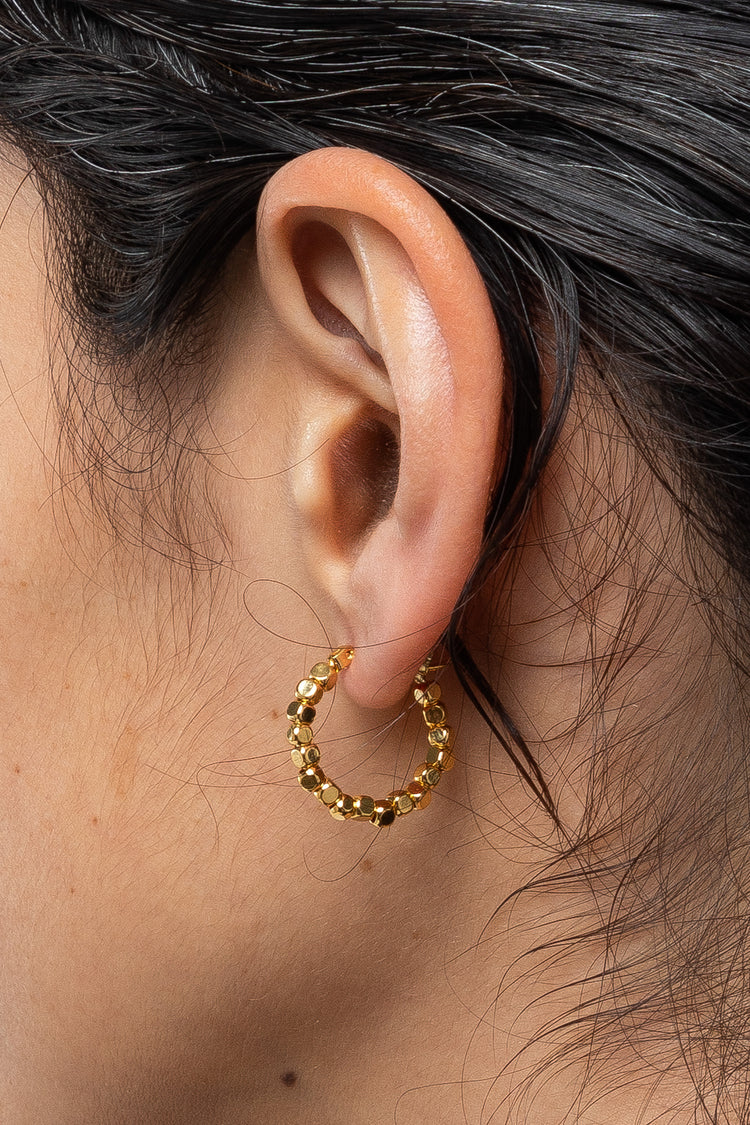 JWLSCH - Beaded Hoop Earrings