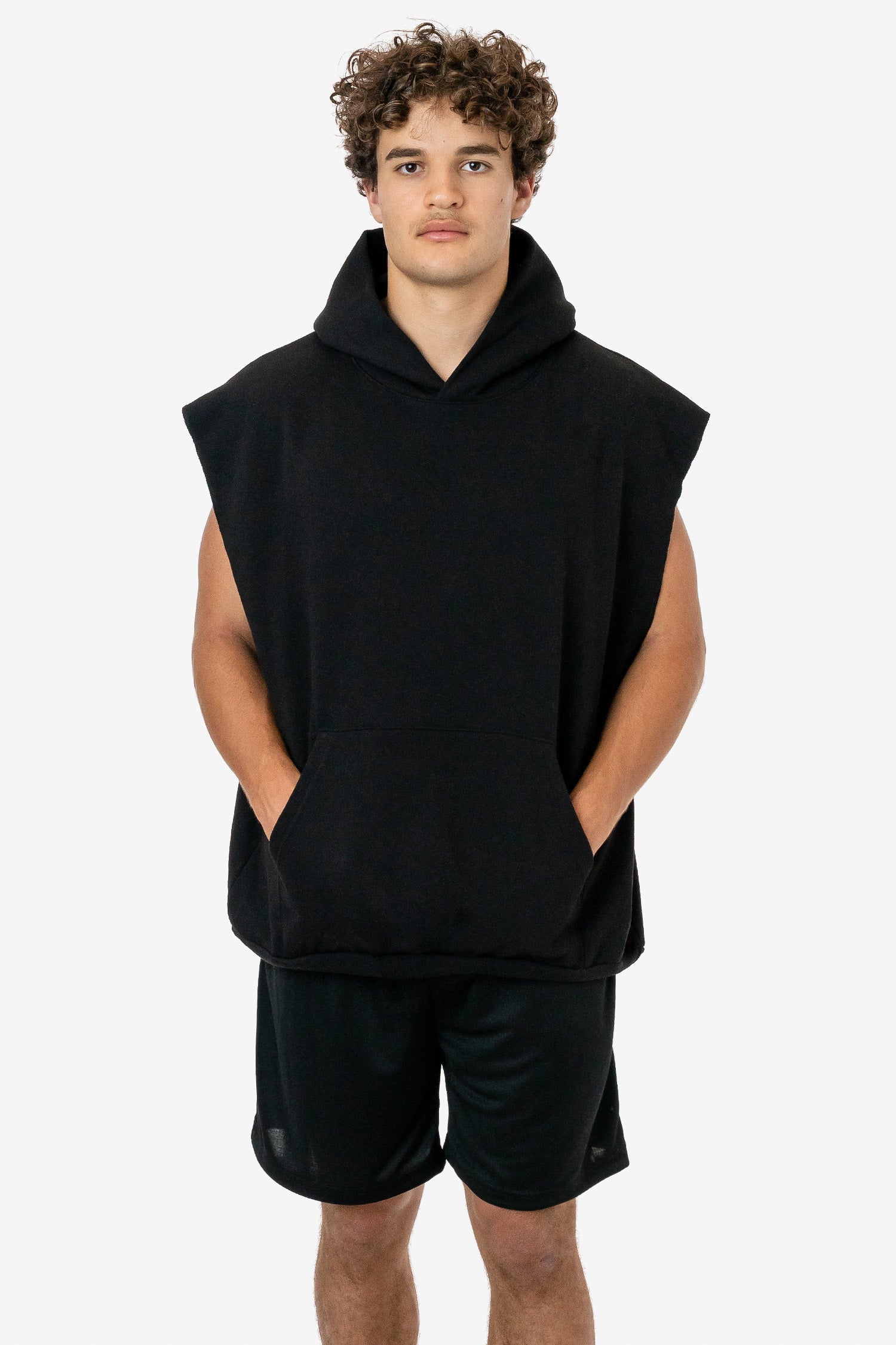 Fear of god hot sale cut off hoodie