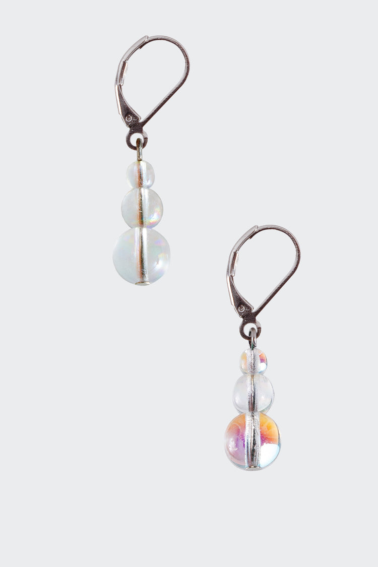 JWLIGD - Iridescent Glass Drop Earrings