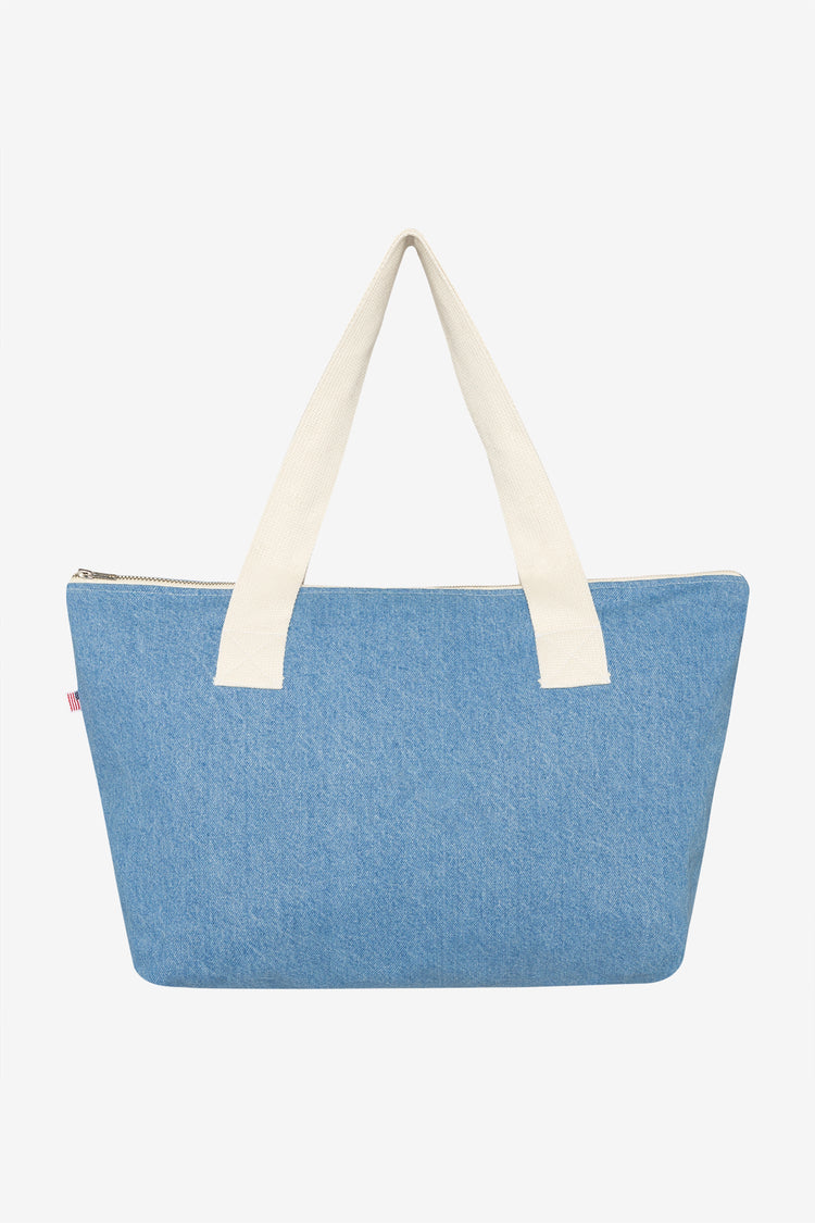 WD06 - Denim Carry All Zip Tote