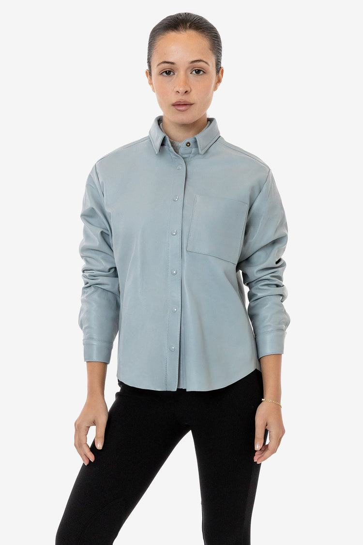 RLH3027 - Leather Button Up
