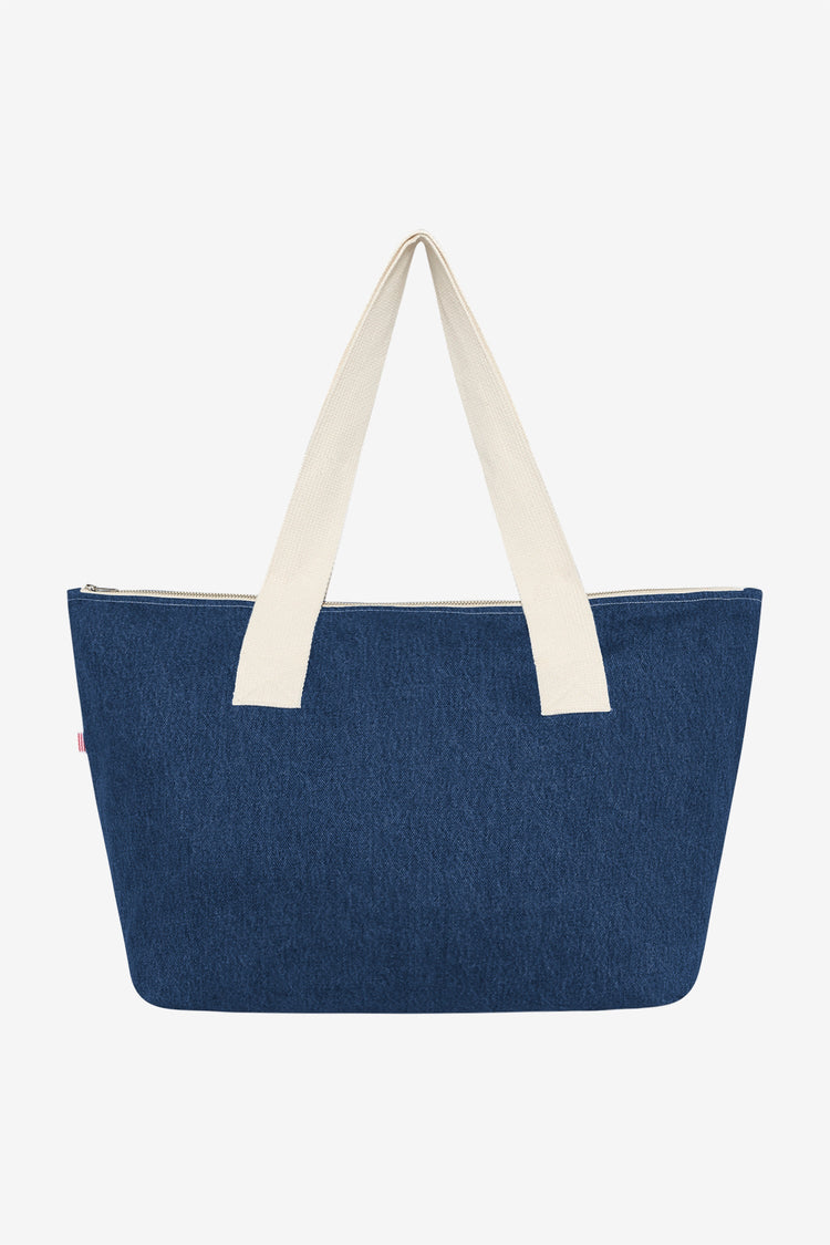 WD06 - Denim Carry All Zip Tote