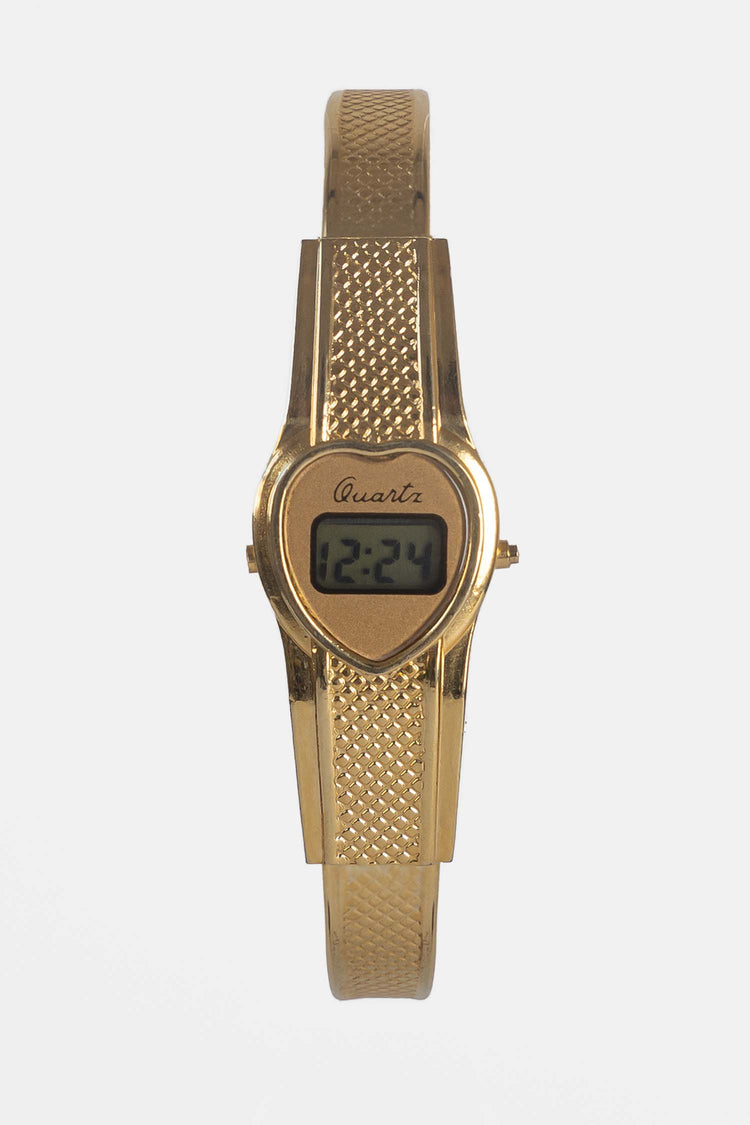 WCHRHEB - Gold Heart Bracelet Watch