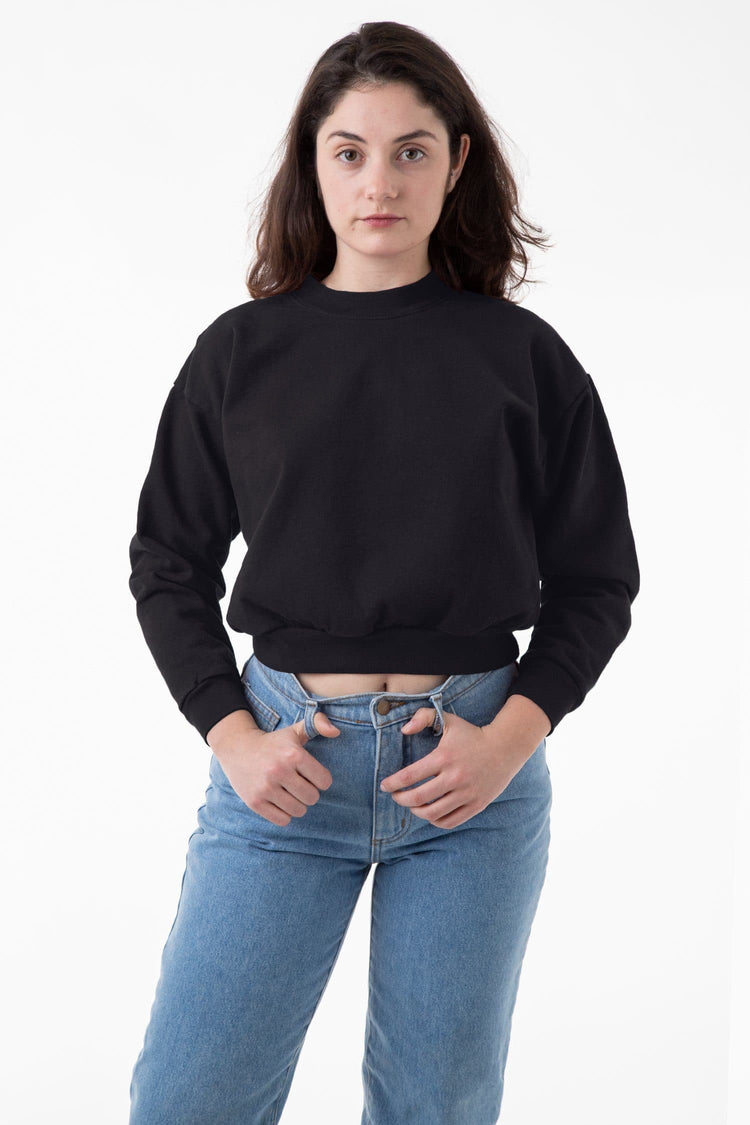 HF06 - Heavy Fleece Cropped Sweater (Garment Dye) – losangelesapparel-eu
