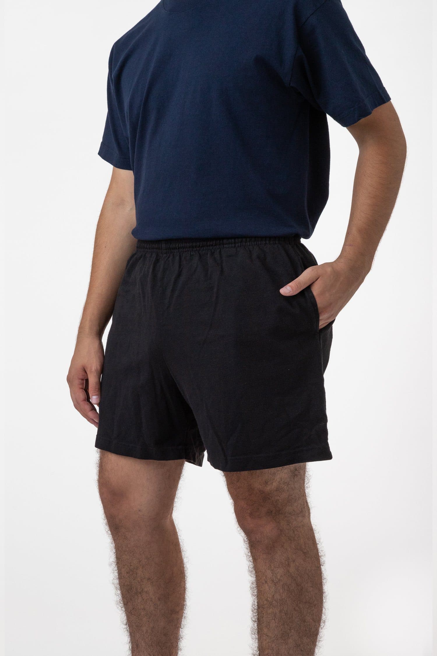 1242GD - Heavy Jersey Garment Dye Gym Shorts – losangelesapparel-eu