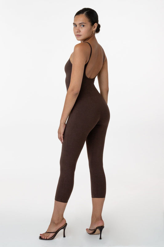 Shape Chocolate Brown Stretch Sleeveless Jumpsuit