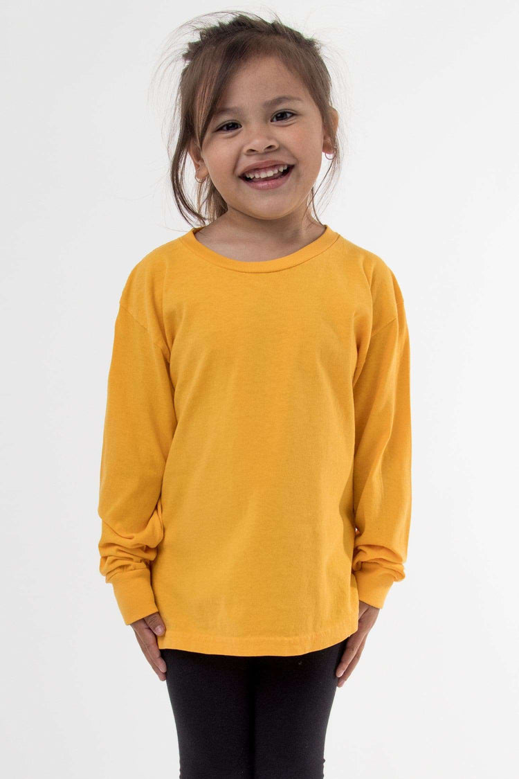 18107GD - Toddler Long Sleeve Garment Dye T-Shirt – losangelesapparel-eu