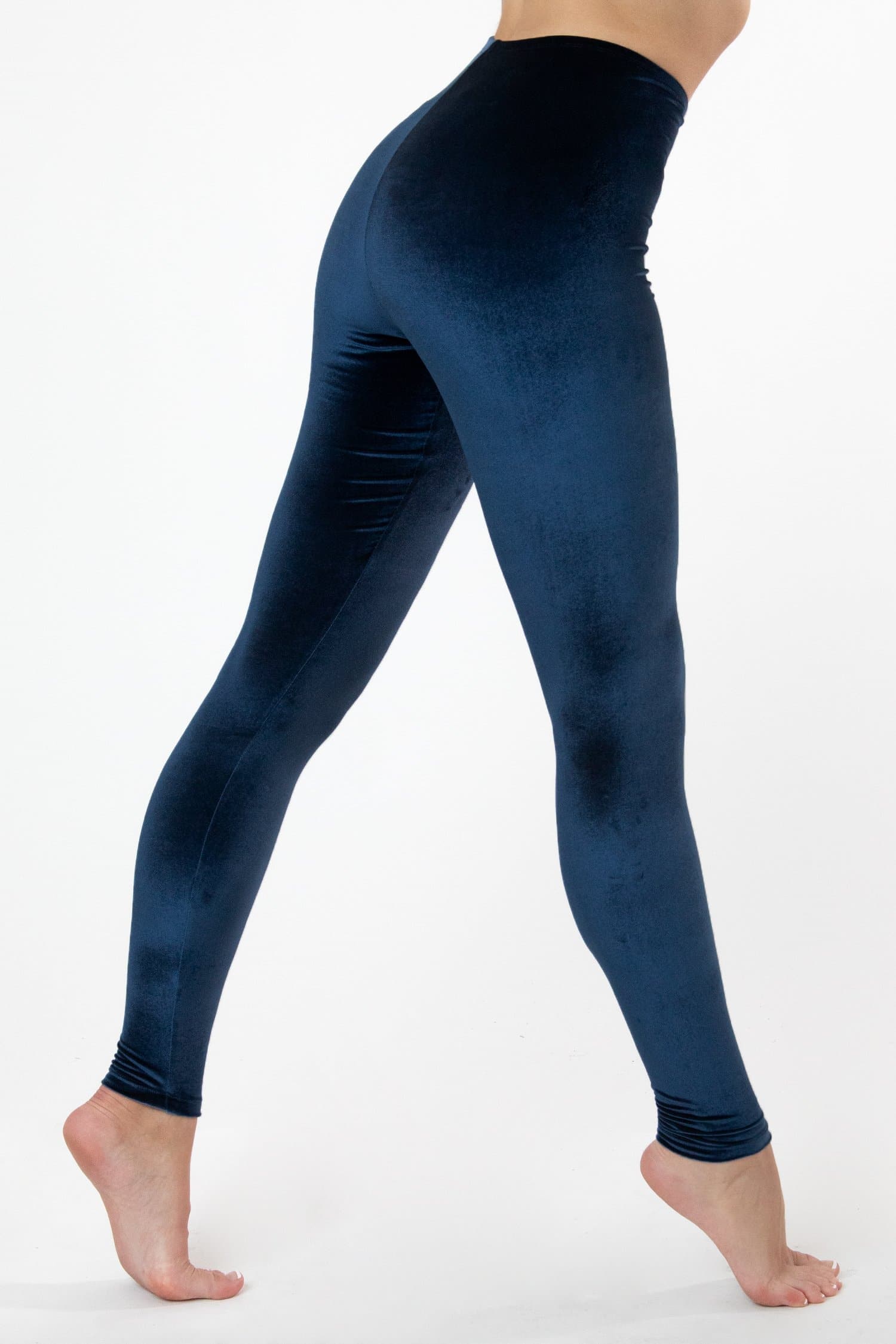 Felina Womens Ultra-Luxe Velour Leggings,Navy,X-Large